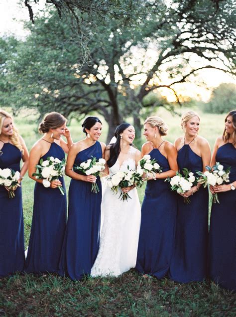 navy blue bridesmaids dresses wedding.